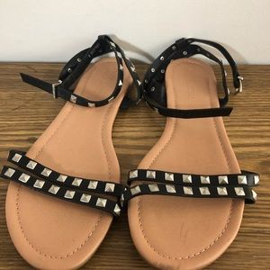 Studded gladiator sandals